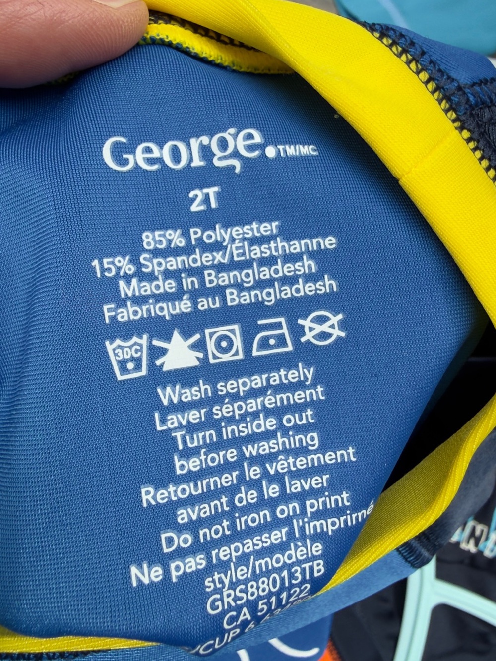 George Kids' Rashguards - Orange & Blue Surf Set - Picture 6 of 6